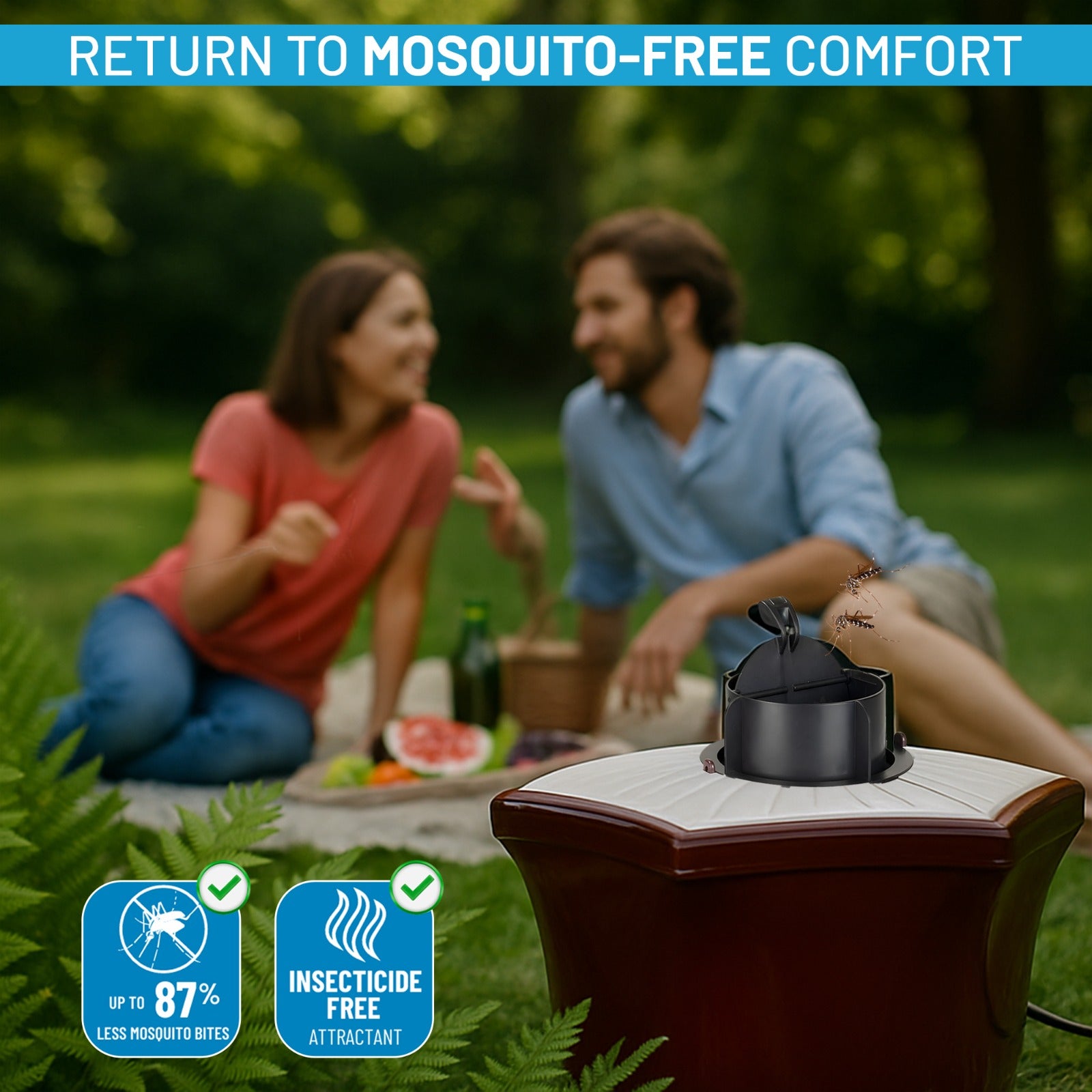 Mosquitaire Outdoor Mosquito Trap Bundle