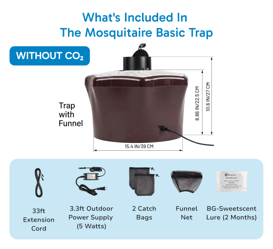 Mosquitaire Outdoor Mosquito Trap Triple Set