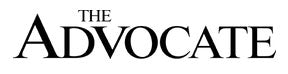 The Advocate newspaper logo