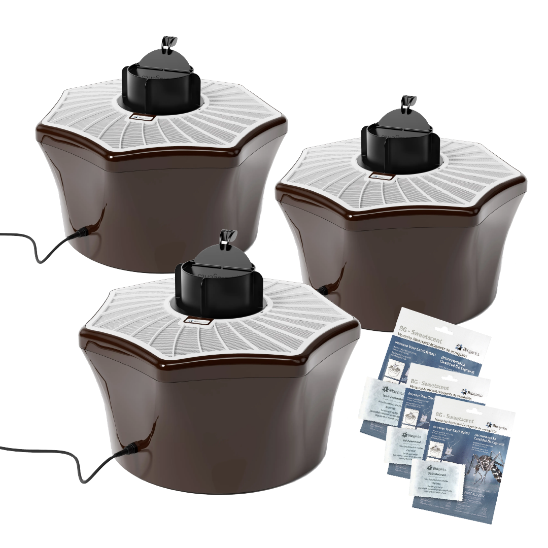 BG-Mosquitaire Outdoor Mosquito Trap Bundle Triple Set