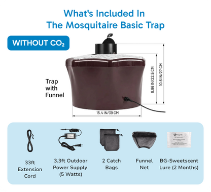 Mosquitaire CO₂ Outdoor Mosquito Trap Bundle