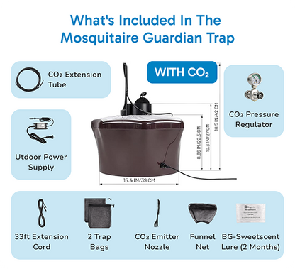Mosquitaire CO₂ Outdoor Mosquito Trap Bundle