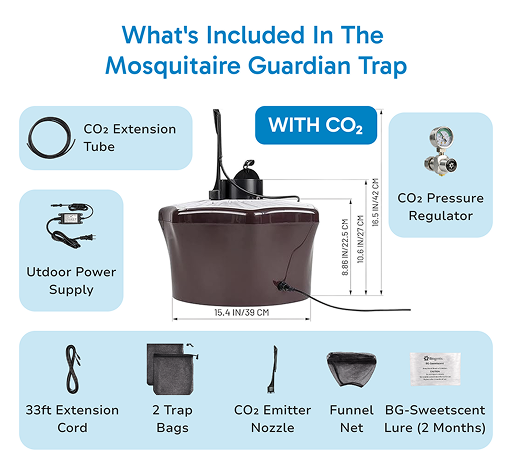 Mosquitaire CO₂ Outdoor Mosquito Trap Bundle