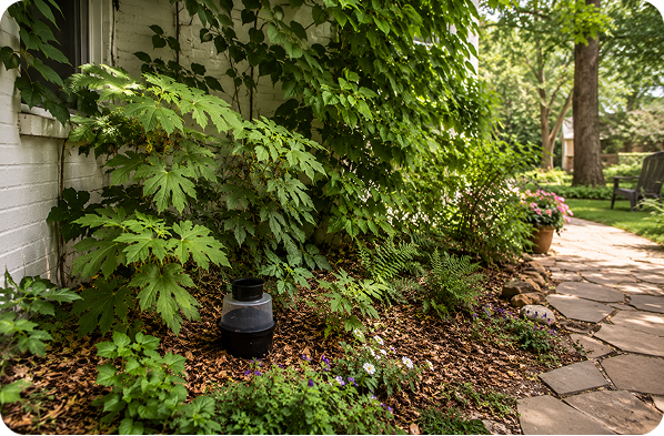Place traps in shaded areas under dense vegetation.