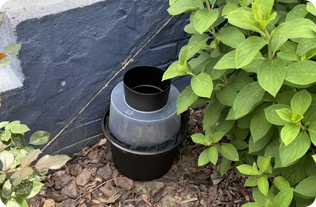 No shady vegetation nearby? Try another sheltered location, such as under stairs.